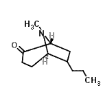 CAS 登录号：211517-34-9， (1R,5R)-8-甲基-6-丙基-8-氮杂双环[3.2.1]辛烷-2-酮