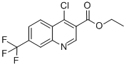 structure of CAS# 21168-42-3, 4-Chloro-7-Trifluoromethylquinoline-3-Carboxylic Acid Ethyl Ester;4-Chloro-7-(Trifluoromethyl)-3-Quinolinecarboxylic Acid Ethyl Ester;4-Chloro-7-(Trifluoromethyl)Quinoline-3-Carboxylic Acid Ethyl Ester;Ethyl 4-Chloro-7-Trifluoromethyl-3-Carboxylate