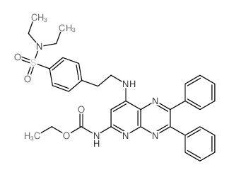 CAS#: 21271-99-8， Ethyl N-[7-[2-[4-(Diethylsulfamoyl)Phenyl]Ethylamino]-3,4-Diphenyl-2,5,10-Triazabicyclo[4.4.0]Deca-2,4,7,9,11-Pentaen-9-Yl]Carbamate
