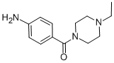 structure of CAS# 21312-41-4, (4-Aminophenyl)(4-Ethyl-1-Piperazinyl)-Methanone