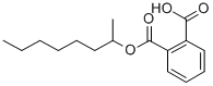 structure of CAS# 21395-09-5, (+/-)-Mono-2-Octyl Phthalate;2-(1-Methylheptoxycarbonyl)Benzoic Acid;2-(1-Methylheptoxy-Oxomethyl)Benzoic Acid;(1)-2-Octyl Hydrogen Phthalate