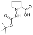 结构式 CAS# 214262-81-4, (R)-(+)-Nbeta-叔丁氧羰基-D-肼基脯氨酸