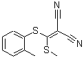 结构式 CAS# 214330-80-0, {[(2-甲基苯基)硫基](甲硫基)亚甲基}丙二腈