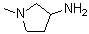 structure of CAS# 214357-95-6, 1-Methyl-3-Pyrrolidinamine;(R)-1-Methylpyrrolidin-3-amine;(S)-1-Methylpyrrolidin-3-amine;1-methyl-3-pyrrolidinamine