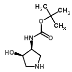 CAS#: 214629-34-2， 2-Methyl-2-Propanyl [(3S,4R)-4-Hydroxy-3-Pyrrolidinyl]Carbamate