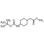 structure of CAS# 215789-45-0, Methyl [4-({[(2-Methyl-2-Propanyl)Oxy]Carbonyl}Amino)Cyclohexyl]Acetate;4-(Boc-amino)cyclohexylacetic acid methyl ester;4-(tert-B<wbr>utoxycarb<wbr>onylamino<wbr>)cyclohex<wbr>aneacetic<wbr> acid met<wbr>hyl ester;4-N-BOC-cyclohexyacetic acid methyl ester