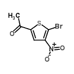 CAS 登录号：2160-55-6， 1-(5-溴-4-硝基-2-噻吩基)乙酮