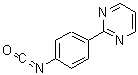 structure of CAS# 216059-84-6, 2-(4-Isocyanatophenyl)Pyrimidine;2-(4-Isocyanatophenyl)pyrimidine;4-(Pyrimidin-2-yl)phenyl isocyanate;4-pyrimidin-2-ylbenzenisocyanate