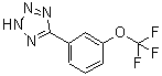 structure of CAS# 216144-09-1, 5-[3-(Trifluoromethoxy)Phenyl]-2H-Tetrazole;(3-(1H-1,2,3,4-tetraazol-5-yl)phenoxy)trifluoromethane;2H-TETRAZOLE,5-[3-(TRIFLUOROMETHOXY)PHENYL]-;5-(3-Trifluoromethoxyphenyl)-1H-Tetrazole