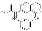 结构式 CAS# 216163-53-0, N<sup>4</sup>-(3-溴苯基)-N<sup>6</sup>-(1-丁烯-2-基)-4,6-喹唑啉二胺