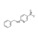 结构式 CAS# 21630-48-8, N-苄基-5-硝基-2-吡啶胺