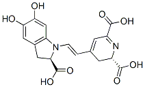 CAS 登录号：2181-76-2， (2S)-1-[(2E)-2-[(2S)-2,6-二羧基-2,3-二氢-1H-吡啶-4-亚基]亚乙基]-5,6-二羟基-2,3-二氢吲哚-1-鎓-2-羧酸内盐