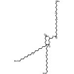 structure of CAS# 2190-20-7, 2,3-Bis[(9E)-9-octadecenoyloxy]propyl (9E,12E)-9,12-octadecadienoate;1,2-Di(ci<wbr>s-9-octad<wbr>ecenoyl)-<wbr>3-(cis-9,<wbr>12-octade<wbr>cadienoyl<wbr>)-rac-gly<wbr>cerol;1,2-Dioleoyl-3-linoleoyl-rac-glycerol;D9925_SIGMA