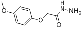 structure of CAS# 21953-91-3, (4-Methoxy-Phenoxy)-Acetic Acid Hydrazide;2-(4-Methoxyphenoxy)Ethanehydrazide;Aronis003503;A1029/0048219
