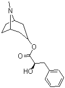 CAS#: 21956-47-8， (R)-(-)-3a-(2-Hydroxy-3-phenylpropionyloxy)-tropane