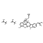 CAS#: 219655-57-9， 2-[22-(Cyclopropylmethyl)-2,16-Dihydroxy-14-Oxa-11,22-Diazaheptacyclo[13.9.1.0<Sup>1,13</Sup>.0<Sup>2,21</Sup>.0<Sup>4,12</Sup>.0<Sup>5,10</Sup>.0<Sup>19,25</Sup>]Pentacosa-4(12),5,7,9,15(25),16,18-Heptaen-7-Yl]Guanidine Trifluoroacetate (1:2)