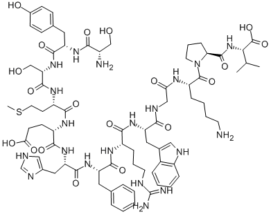 structure of CAS# 22006-64-0, alpha1-13-Corticotropin;Acth (1-13);Acth(1-13);Adrenocorticotropin (1-13)Nh2