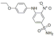 structure of CAS# 22025-44-1, N4-(4-Ethoxyphenyl)-3-Nitrosulphanilamide;4-[(4-Ethoxyphenyl)Amino]-3-Nitro-Benzenesulfonamide;St5443979;Zinc05316875