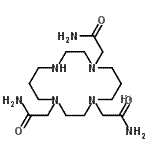 structure of CAS# 220554-75-6, 2,2',2''-(1,4,8,11-Tetraazacyclotetradecane-1,4,8-Triyl)Triacetamide Hydroiodide (1:1);1,4,8-TRI<wbr>S(AMINOCA<wbr>RBONYLMET<wbr>HYL)-1,4,<wbr>8,11-TETR<wbr>AAZACYCLO<wbr>TETRADECA<wbr>NE MONOHY<wbr>DRIODIDE;Cyclam-N,N',N