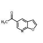 structure of CAS# 220957-41-5, 1-(Furo[2,3-b]Pyridin-5-Yl)Ethanone;1-(furo[2,3-b]pyridin-5-yl)ethanone