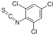 structure of CAS# 22134-07-2, 1,3,5-Trichloro-2-Isothiocyanato-Benzene;1,3,5-Trichloro-2-Isothiocyanato-Benzene;2,4,6-Trichlorophenyl Isothiocyanate;2,4,6-Triclhorophenyl Isothiocyanate