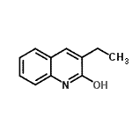 structure of CAS# 2217-31-4, 3-Ethylquinolin-2-Ol;3-ETHYL-2-HYDROXYQUINOLINE;Ethylhydroxyquinoline