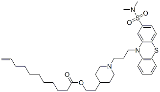 CAS#: 22178-11-6， 2-[1-[3-[2-[(Dimethylamino)Sulphonyl]-10H-Phenothiazin-10-Yl]Propyl]-4-Piperidyl]Ethyl Undec-10-Enoate