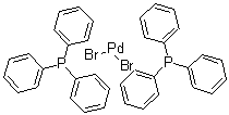 structure of CAS# 22180-53-6, (Sp-4-1)-Dibromobis(Triphenylphosphine)-Palladium