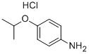 structure of CAS# 222637-85-6, 4-Isopropoxyaniline Hydrochloride;4-ISOPROPOXY-PHENYLAMINE HYDROCHLORIDE;4-ISOPROPOXYANILINE HYDROCHLORIDE
