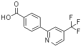结构式 CAS# 223127-47-7, 4-[4-(三氟甲基)-2-吡啶基]苯甲酸