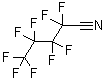 structure of CAS# 22325-71-9, Nonafluoropentanenitrile;2,2,3,3,4,4,5,5,5-nonafluoropentanenitrile;MFCD04039182;Nonafluoropentanenitrile