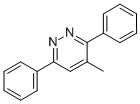 structure of CAS# 2242-68-4, 4-Methyl-3,6-Di(Phenyl)Pyridazine;Ec-000.1487;4-Methyl-3,6-Diphenyl-Pyridazine;Bas 00398635