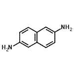 structure of CAS# 2243-67-6, 2,6-Naphthalenediamine;2,6-Diaminonaphthalene;2,6-naphthalenediamine;naphthalene-2,6-diamine
