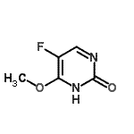 结构式 CAS# 22462-35-7, 5-氟-6-甲氧基-2(1H)-嘧啶酮