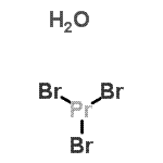 structure of CAS# 225505-12-4, Tribromopraseodymium Hydrate (1:1);PRASEODYMIUM BROMIDE(PRBR3), HYDRATE (9CI);Praseodymium(III) bromide hydrate;575267_ALDRICH