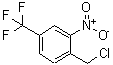 structure of CAS# 225656-59-7, 1-(Chloromethyl)-2-Nitro-4-(Trifluoromethyl)Benzene;2-Nitro-4-(trifluoromethyl)benzyl chloride;2-NITRO-4-(TRIFLUOROMETHYL)BENZYLCHLORIDE;4-(Chloromethyl)-3-nitrobenzotrifluoride