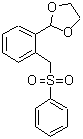 结构式 CAS# 226089-80-1, 2-{2-[(苯磺酰基)甲基]苯基}-1,3-二氧戊环