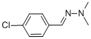 structure of CAS# 22699-29-2, 4-Chlorobenzaldehyde dimethylhydrazone;N-[(4-Chlorophenyl)Methyleneamino]-N-Methyl-Methanamine;N-[(4-Chlorophenyl)Methyleneamino]-N-Methylmethanamine;[(4-Chlorobenzylidene)Amino]-Dimethyl-Amine