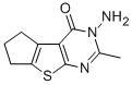 structure of CAS# 22721-36-4, 5-Amino-6-Methyl-1,2,3,5-Tetrahydro-8-Thia-5,7-Diaza-Cyclopenta[a]Inden-4-One;Brn 3033965;Mls001033362;Smr000363892