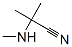structure of CAS# 2273-39-4, 2-(Methylamino)-2-methylpropionitrile;(1-Cyano-1-Methyl-Ethyl)-Methyl-Ammonium;(1-Cyano-1-Methylethyl)-Methylammonium;2-Cyanopropan-2-Yl-Methyl-Azanium