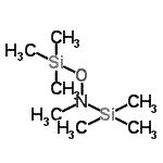 structure of CAS# 22737-33-3, N,1,1,1-Tetramethyl-N-[(Trimethylsilyl)Oxy]Silanamine;N-Methyl-N,O-bis(trimethylsilyl)hydroxylamine