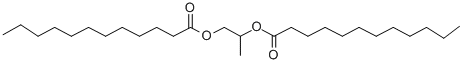structure of CAS# 22788-19-8, Propylene Dilaurate;(2-Dodecanoyloxy-1-Methyl-Ethyl) Dodecanoate;Dodecanoic Acid [1-Methyl-2-(1-Oxododecoxy)Ethyl] Ester;Lauric Acid (2-Lauroyloxy-1-Methyl-Ethyl) Ester