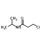 structure of CAS# 22813-48-5, 3-Chloro-N-Isopropylpropanamide;3-chloro-N-(methylethyl)propanamide;3-chloro-N-isopropylpropanamide;MFCD02973945
