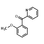structure of CAS# 22945-63-7, (2-Methoxyphenyl)(2-Pyridinyl)Methanone;(2-Methoxyphenyl)(2-pyridinyl)methanone #;2-(2-Methoxybenzoyl)pyridine;MFCD07699223