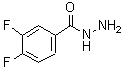 结构式 CAS# 229957-07-7, 3,4-二氟苯甲酰肼