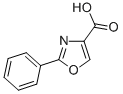 structure of CAS# 23012-16-0, 2-Phenyl-4-Oxazolecarboxylic Acid;2-Phenyl-1,3-Oxazole-4-Carboxylic Acid;4-Oxazolecarboxylicacid, 2-Phenyl-;2-Phenyloxazole-4-Carboxylic Acid