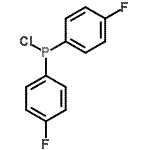 structure of CAS# 23039-97-6, Bis(4-Fluorophenyl)Phosphinous Chloride;Bis(4-fluorophenyl)chlorophosphine;MFCD04972302
