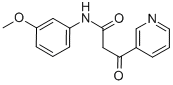 CAS#: 23059-22-5， N-(3-Methoxyphenyl)-beta-Oxo-3-Pyridinepropanamide