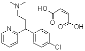 CAS#: 23095-76-3， (-)-2-(4-Chloro-alpha-(2-(Dimethylamino)Ethyl)Benzyl)-Pyridine Maleate (1:1)