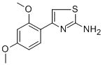 结构式 CAS# 23111-45-7, 4-(2,4-二甲氧基-苯基)-噻唑-2-胺